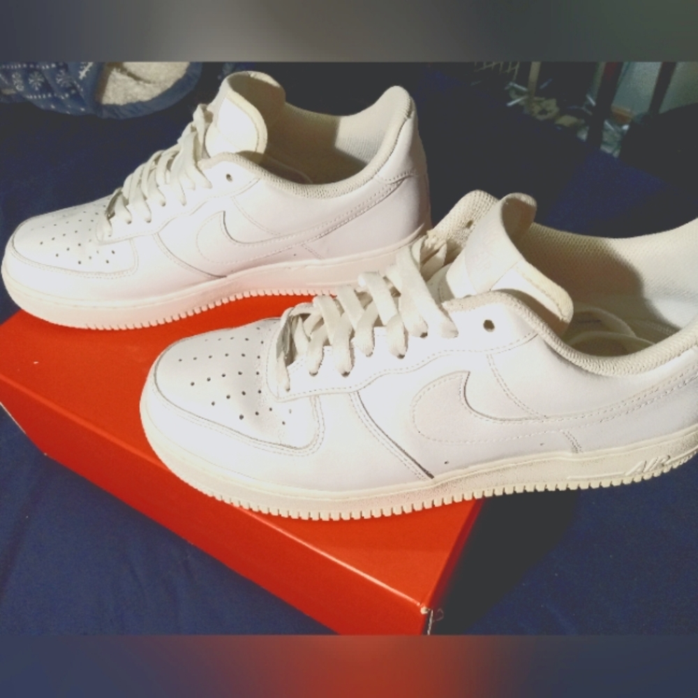 Triple white air force one's